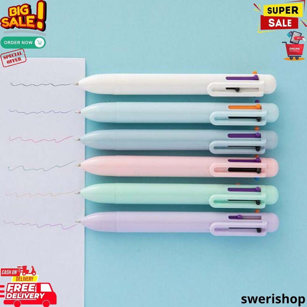 

Pulpen 6 Warna Bolpen 6 In 1 Bolpoint Macaron Series D Promo 4.4