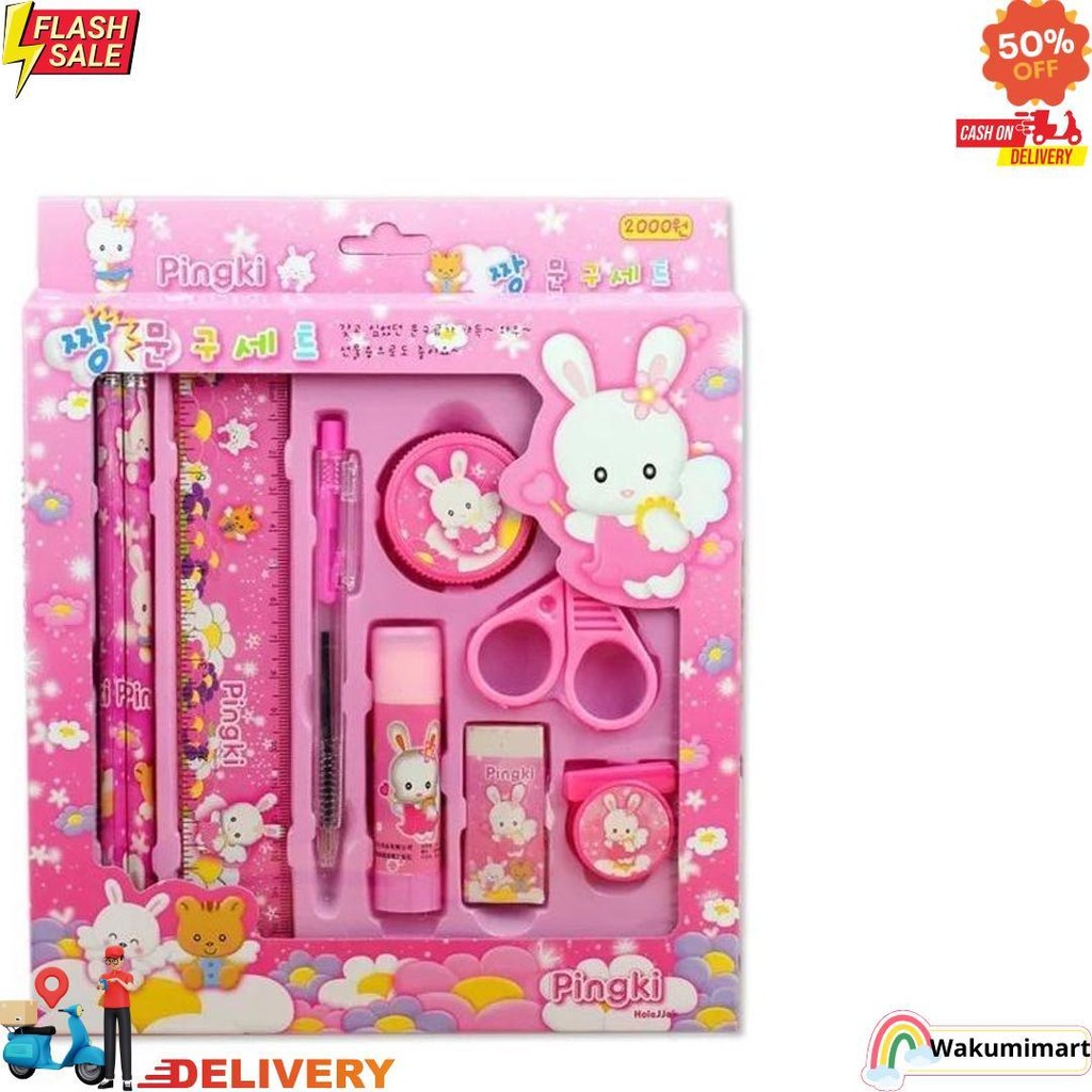 

Planetkidz Fk62 Set Stationery Paket Alat Tulis Korea Lucu Pensil Penggaris Souvenir Hampers Anak D Promo 4.4