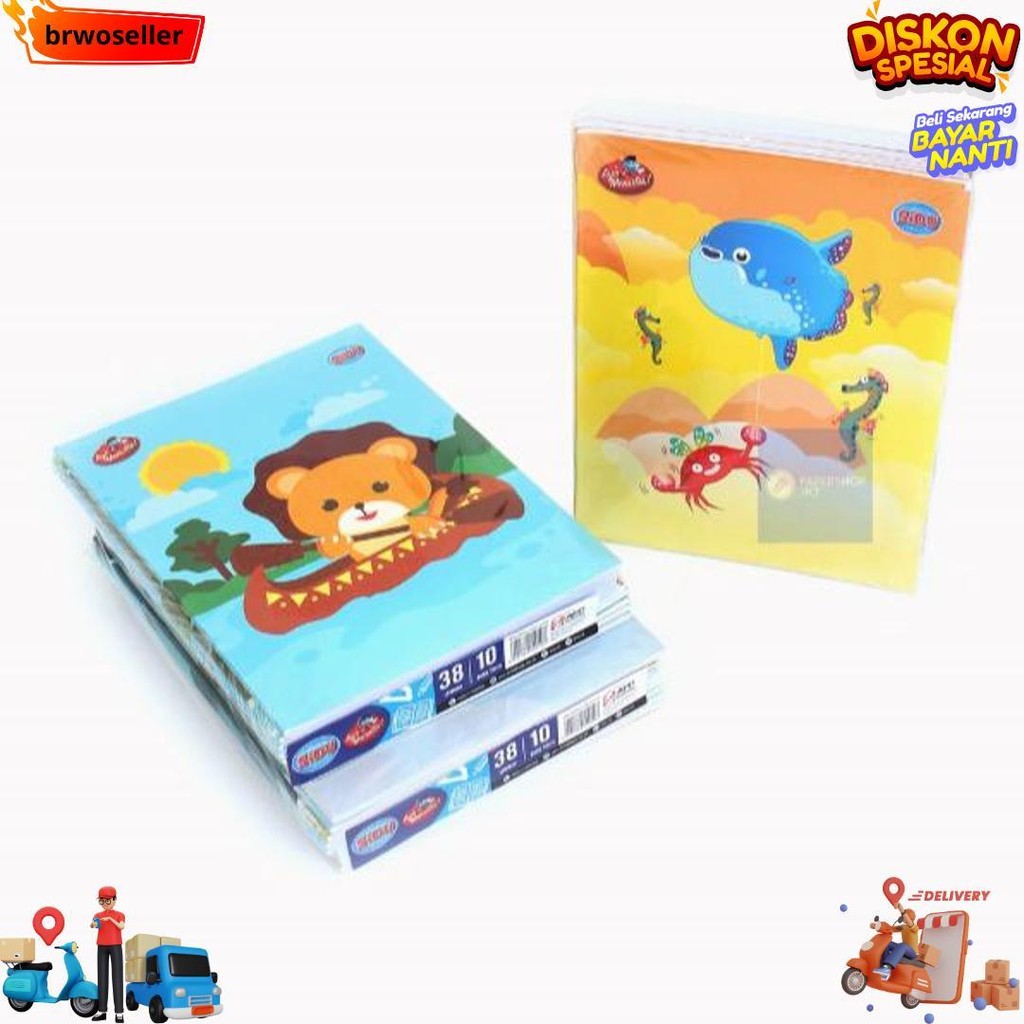 

Buku Tulis Sidu 38 Lembar Isi 10 Pcs / Buku Sekolah / Buku Kwarto D Gratis Ongkir