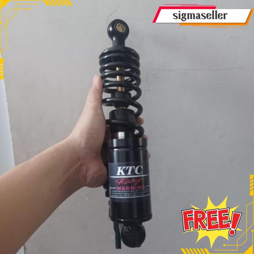Shockbreaker Ktc Tabung Bawah 310Mm 330Mm Full Black Edition Shock Belakang Motor Matic Pnp Vario Be