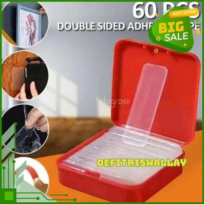 

STIKER NANO DOUBLE TAPE AKRILIK MINI PEREKAT 2 SISI BOX KOTAK ISI 60 BEST PRODUK