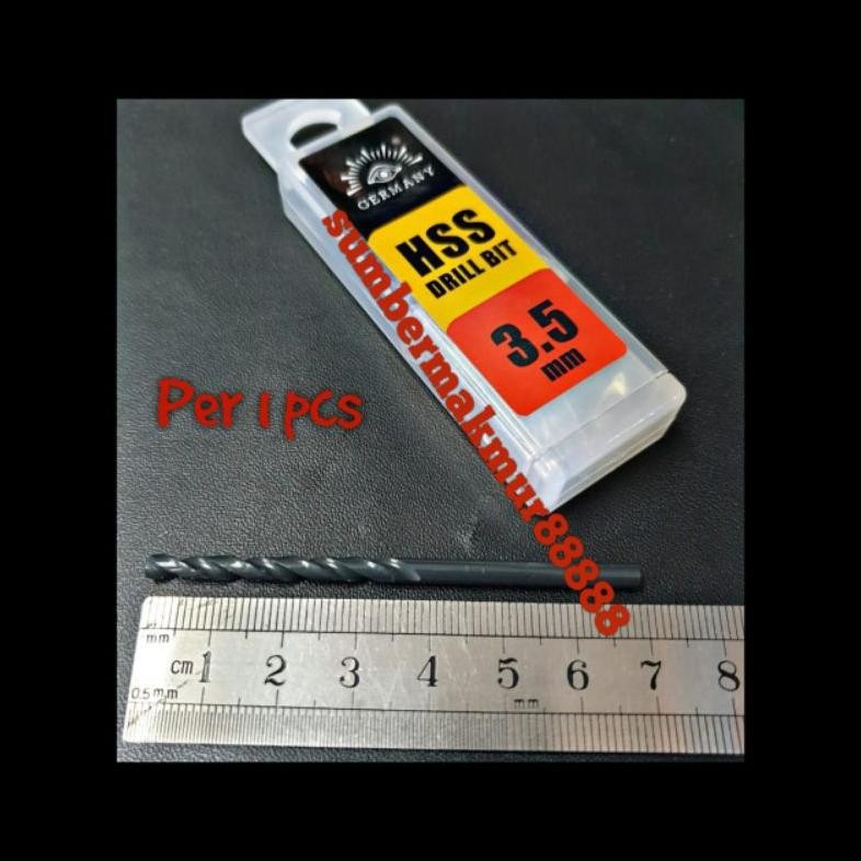 HJK mata bor besi 3.5mm tjap mata