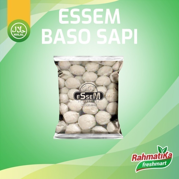 

Essem Baso Sapi / Bakso Sapi Tanpa Merk 700 gr (Frozen Food)
