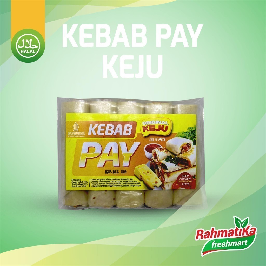

Kebab Pay / Kebab Mini Keju Isi 5 Pcs