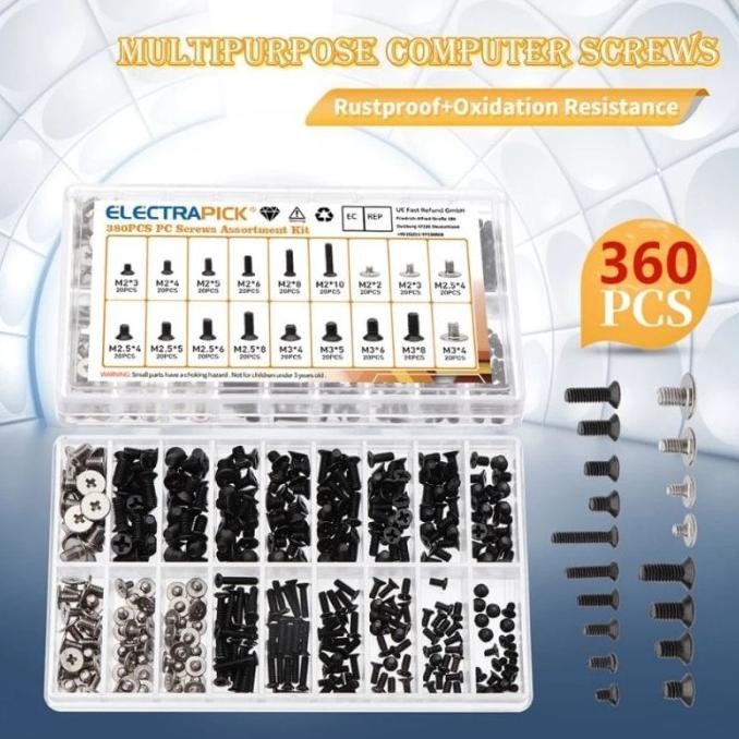 Baut Laptop Asus Acer Dell Lenovo Toshiba 360 Pcs Universal Laptop BIMS