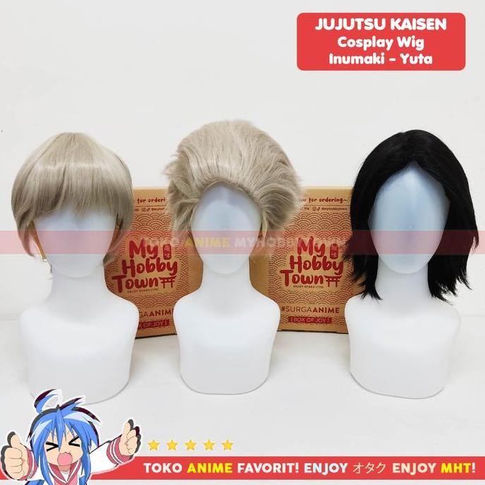 Sale Wig Cosplay Anime Jujutsu Kaisen : Inumaki Toge Rambut Palsu