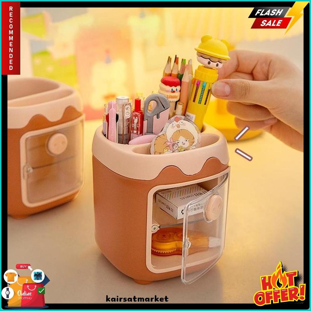 

Modis Multifungsi 2-Tier Laci Kotak Penyimpanan/Multifungsi Lucu Tempat Pena/Kantor Desktop Penyimpanan Pena Case St145 Diskon Setengah Harga