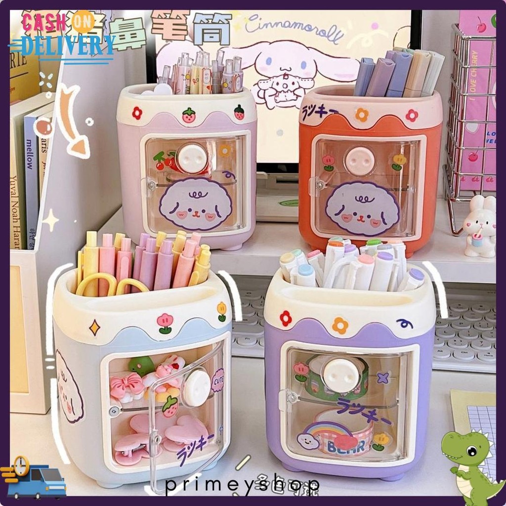 

Modis Multifungsi 2-Tier Laci Kotak Penyimpanan/Multifungsi Lucu Tempat Pena/Kantor Desktop Penyimpanan Pena Case St145 Diskon