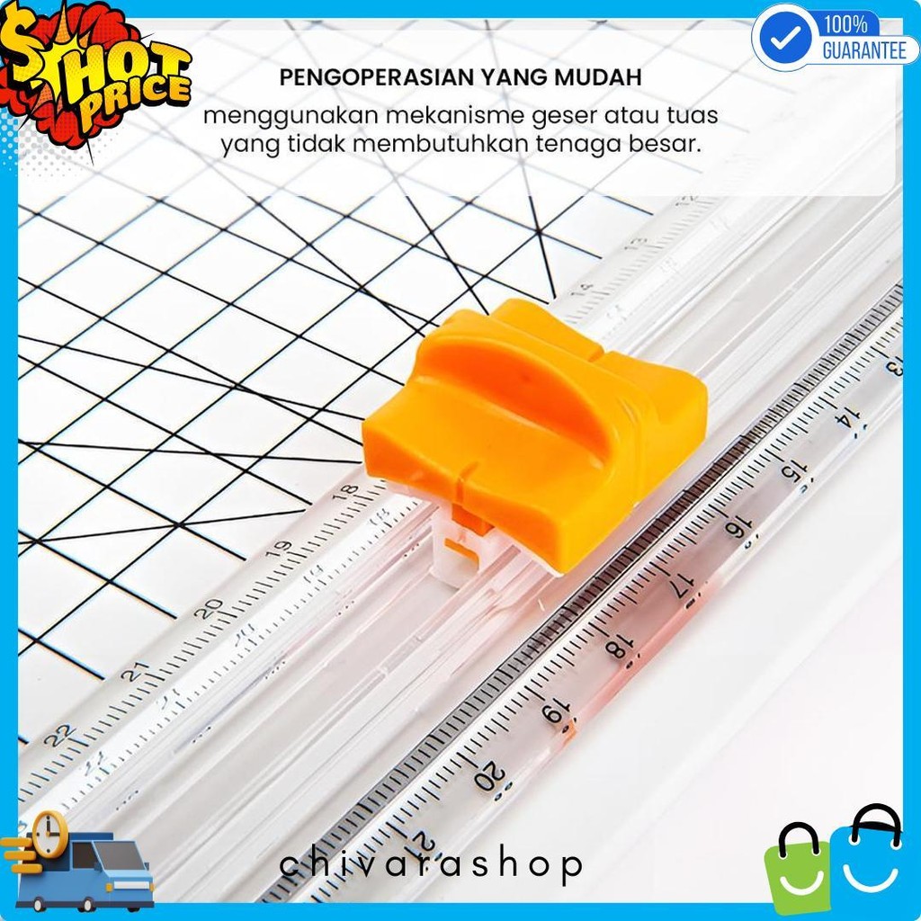 

Em Alat Pemotong Kertas Portabel Paper Cuter Trimmer Diskon
