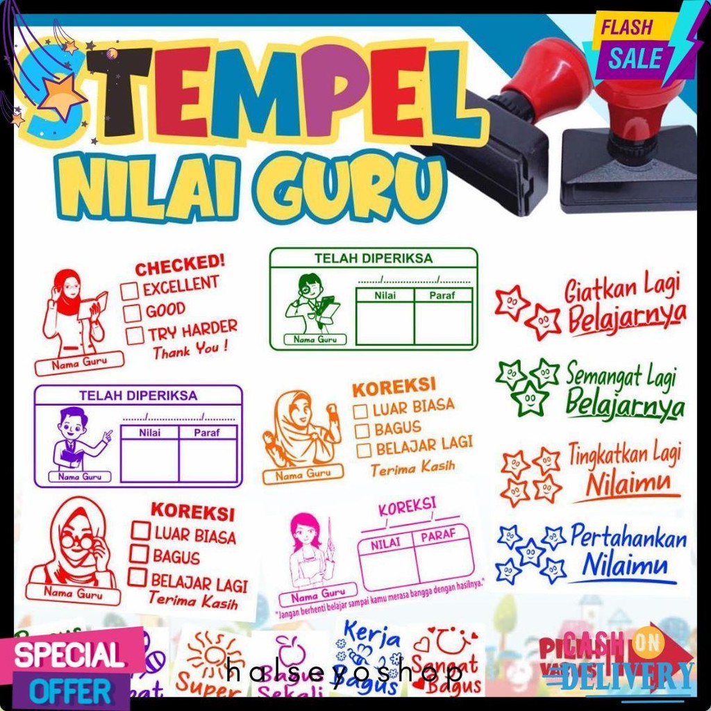 

Stempel Nilai Guru / Penilaian / Koreksi / Checked Terlaris! Produk Ini Banyak Dicari