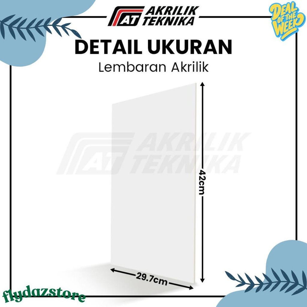 

Lembaran Akrilik A3 5Mm / Acrylic Sheet Clear / Akrilik Bening Hitam Putih Diskon Setengah Harga
