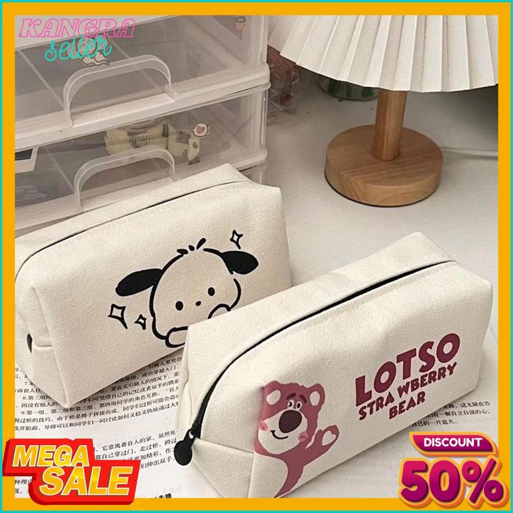 

Ins Pacha Anjing Tas Pensil Cute Strawberry Bear Tas Pensil Jaring Merah Kapasitas Besar Siswa Sekolah Dasar Smp Peralatan Penyimpanan Tas Diskon