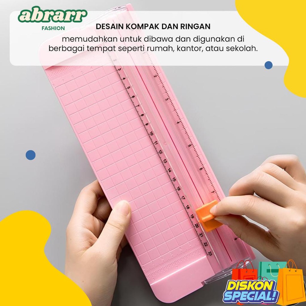 

Em Alat Pemotong Kertas Portabel Paper Cuter Trimmer Diskon Setengah Harga