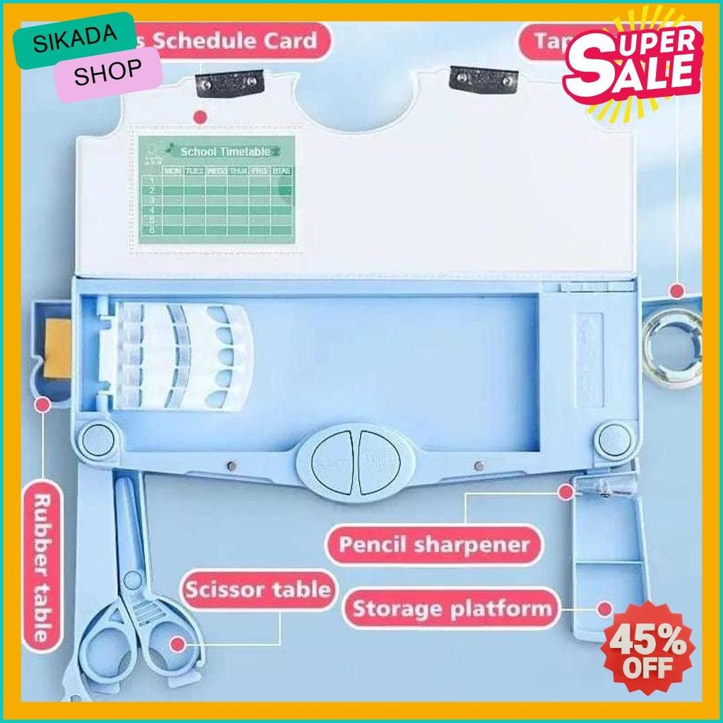

( Zwq ) K001 Kotak Pensil Multifungsi Motif Kartun Untuk Laki Laki Perempuan / Tempat Pensil Serbaguna Anak Sekolah Tk Sd Diskon