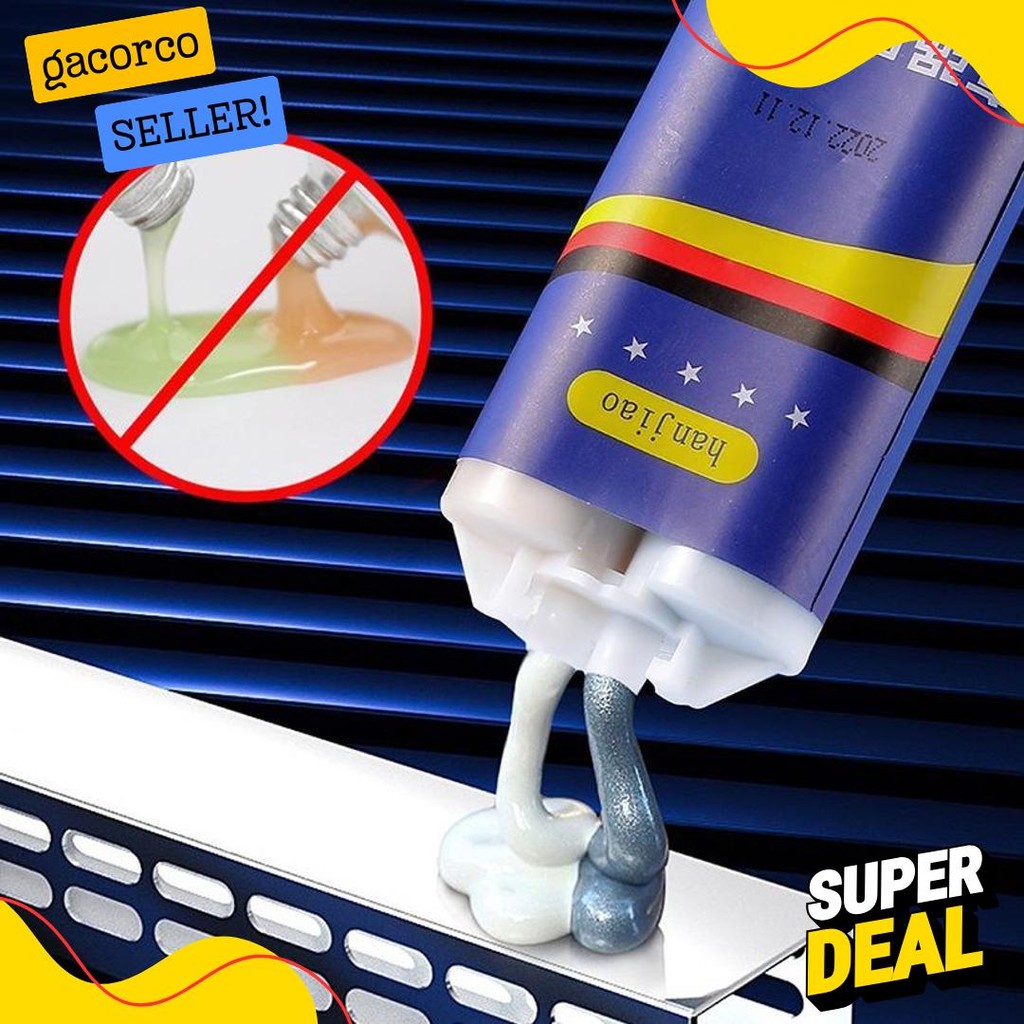 

100G Untuk Reparasi Mobil / Rumah (Lem Besi Kayu Kaca Plastik Karet Metal)Lem Perekat Super Pasta Perbaikan Metal Casting Glue Diskon