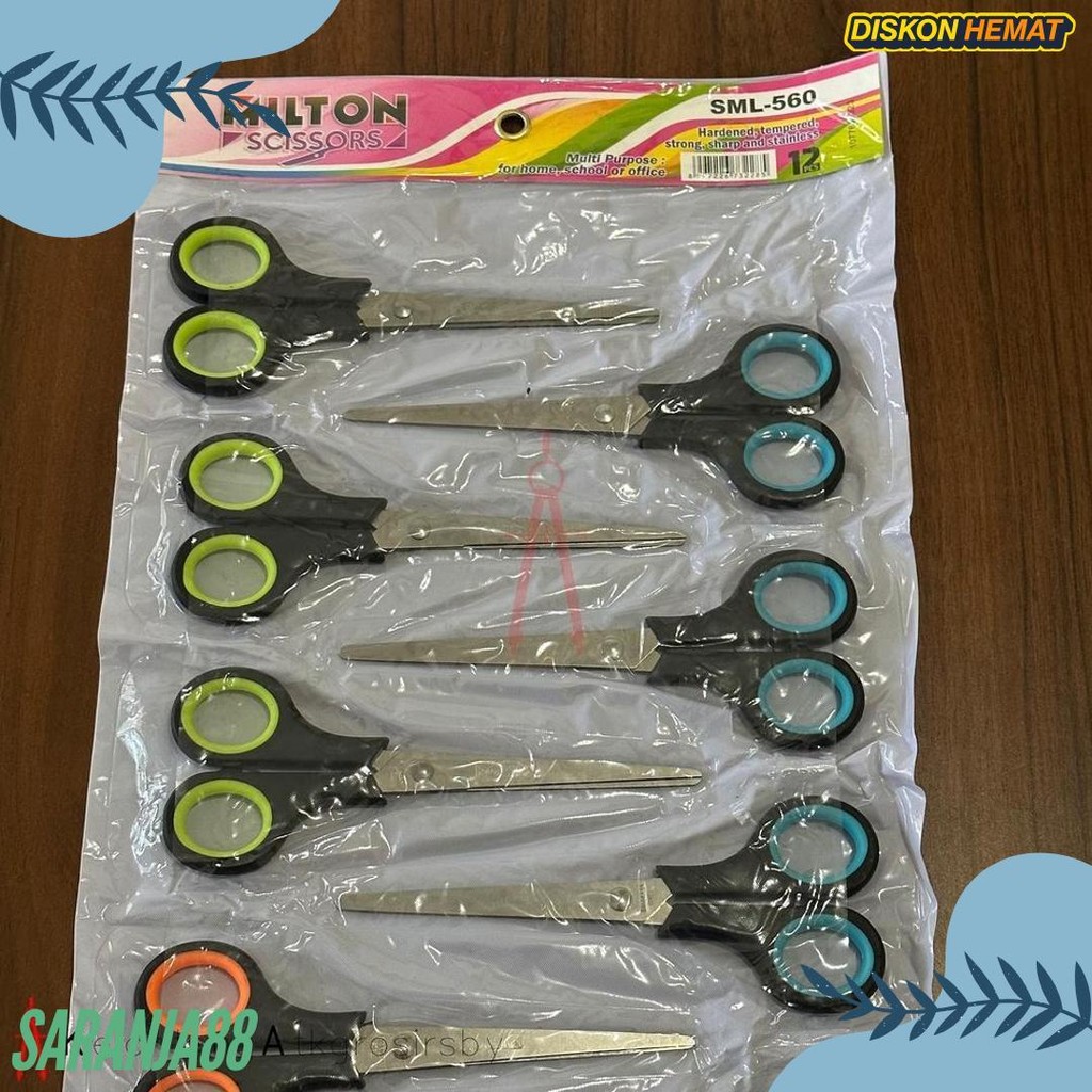 

Gunting (12Pcs) Renteng Milton Sml 560 Terlengkap Dan Termurah
