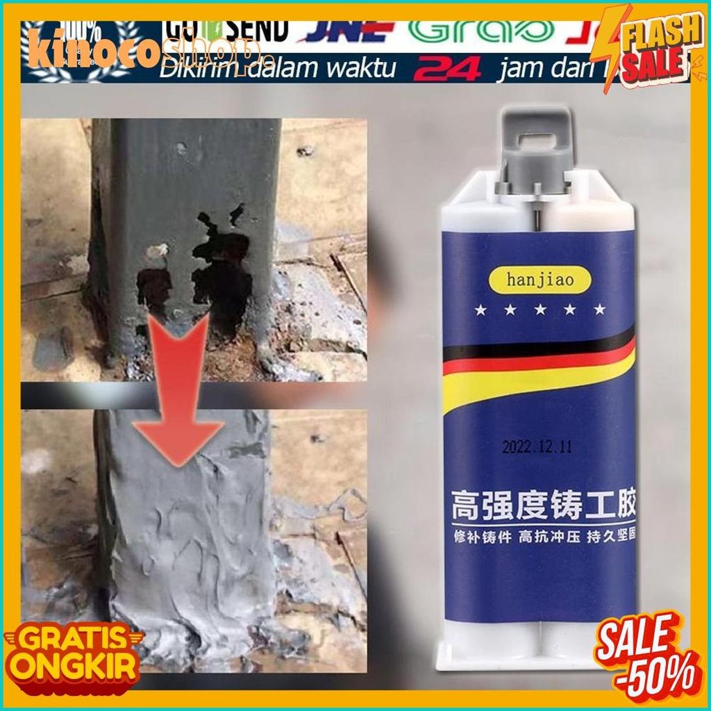 

100G Untuk Reparasi Mobil / Rumah (Lem Besi Kayu Kaca Plastik Karet Metal)Lem Perekat Super Pasta Perbaikan Metal Casting Glue Terlaris! Produk Ini Banyak Dicari