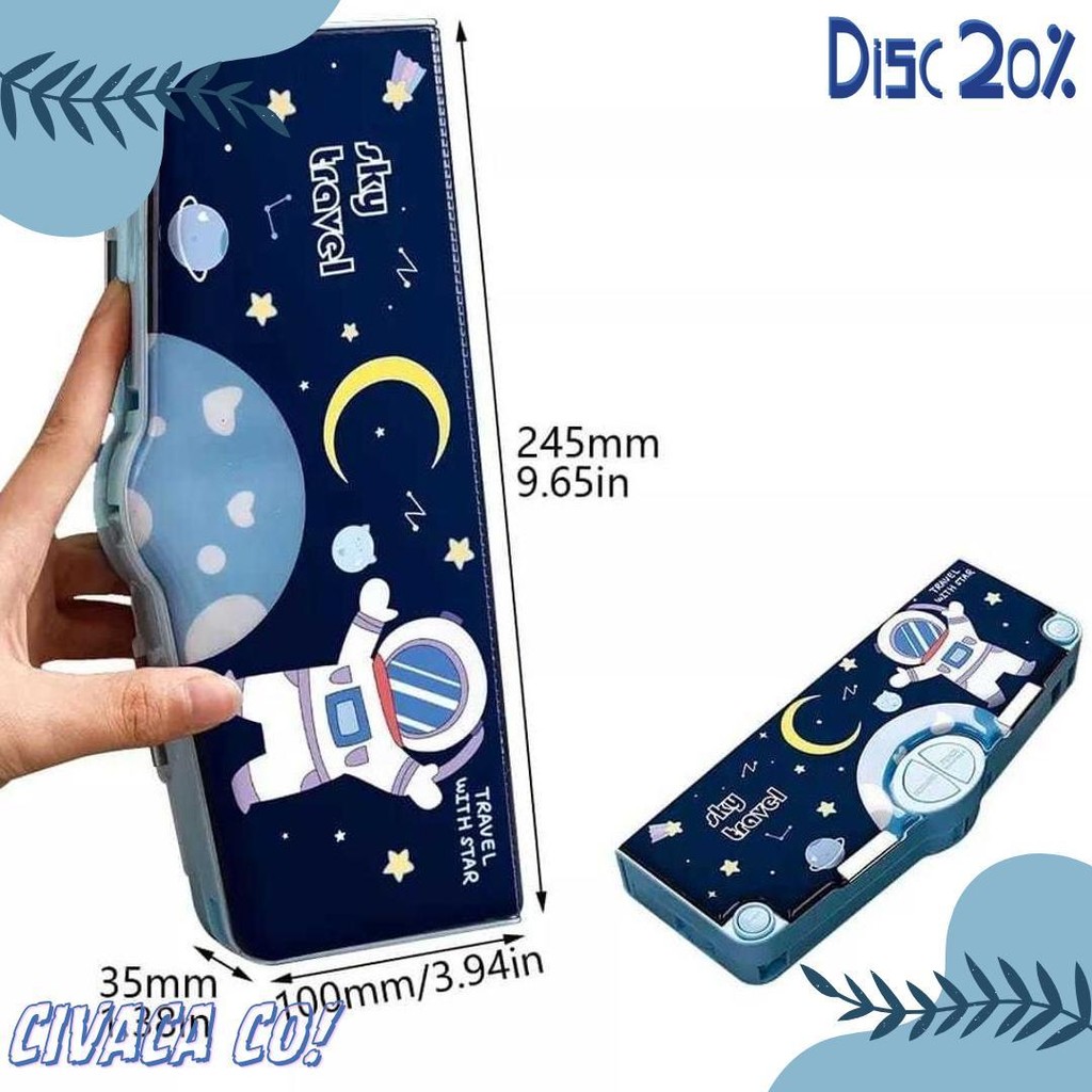 

( Zwq ) K001 Kotak Pensil Multifungsi Motif Kartun Untuk Laki Laki Perempuan / Tempat Pensil Serbaguna Anak Sekolah Tk Sd Diskon Setengah Harga