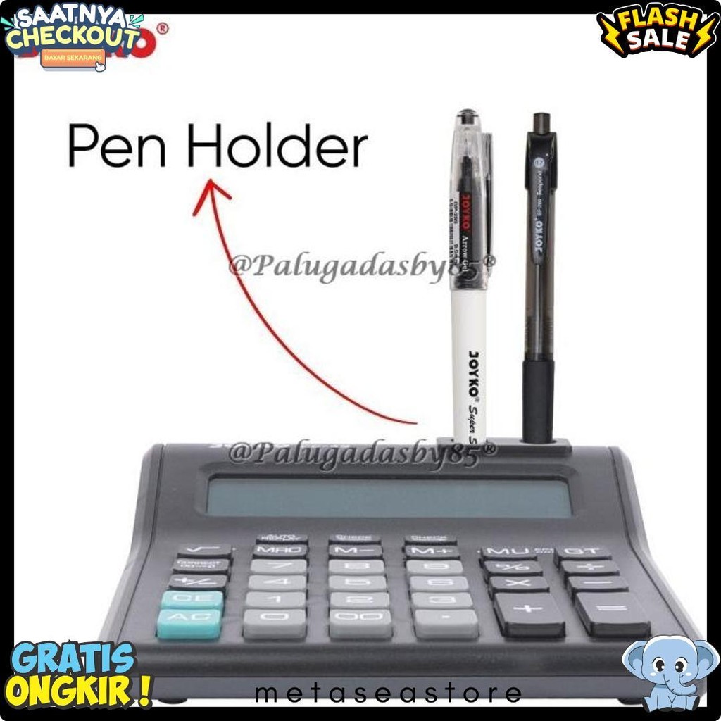 

Kalkulator Joyko Cc-49 12 Digits 2 Display (1 Biji) / Calculator Joyko Cc-49 / Joyko Cc 49 / Cc49 Flash Sale! Diskon Hingga 70%