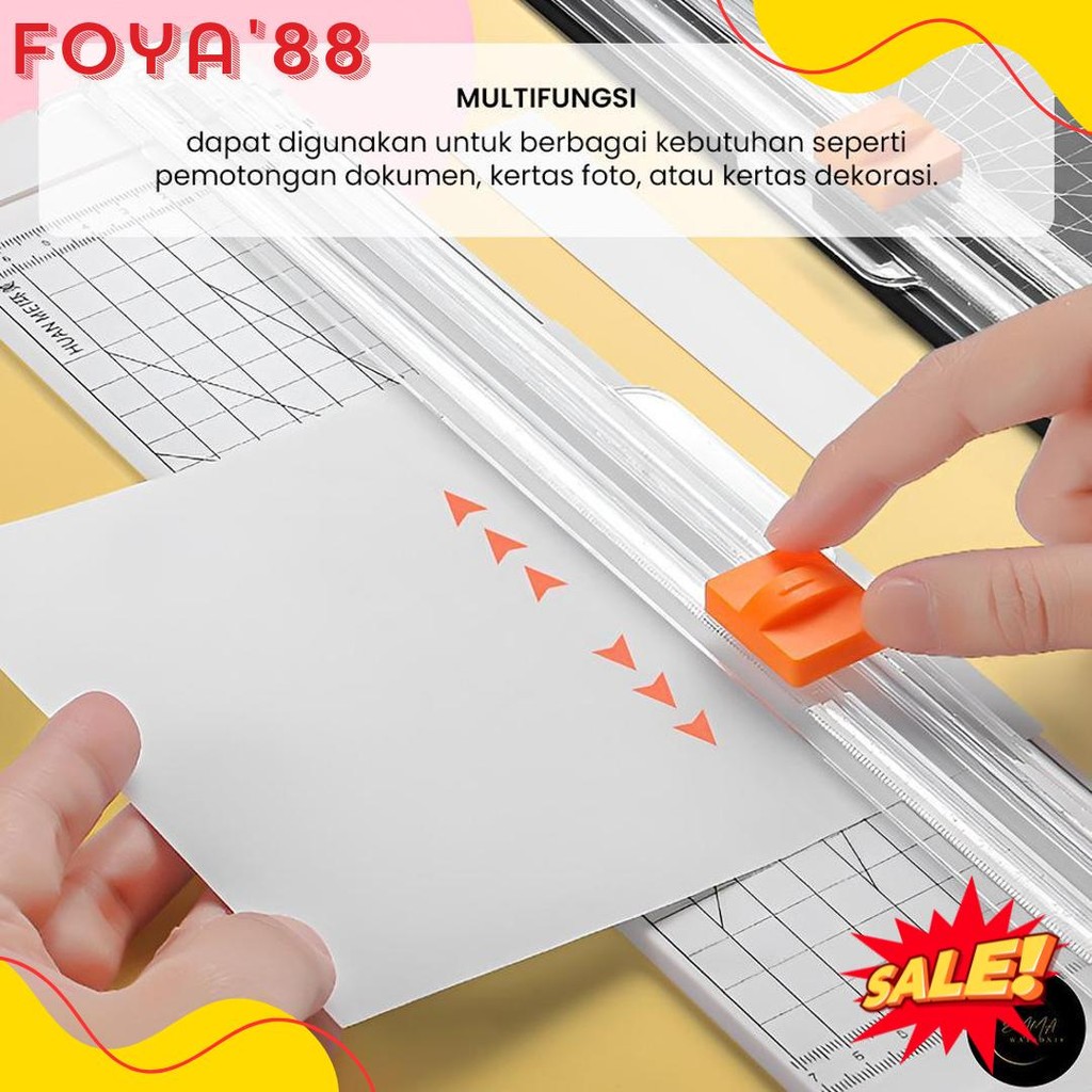 

Em Alat Pemotong Kertas Portabel Paper Cuter Trimmer Diskon Setengah Harga
