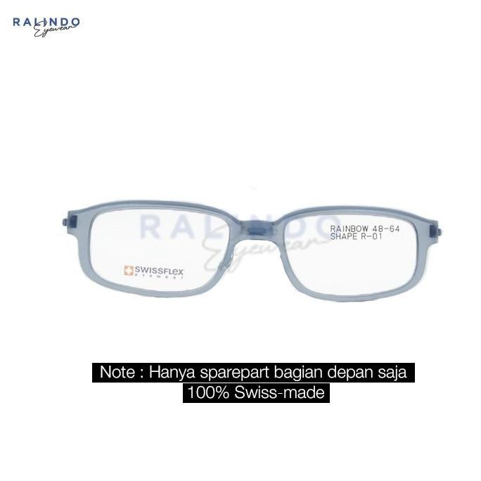 new  Front Frame Kacamata Swissflex Eyewear - Rainbow 01 / Size 48