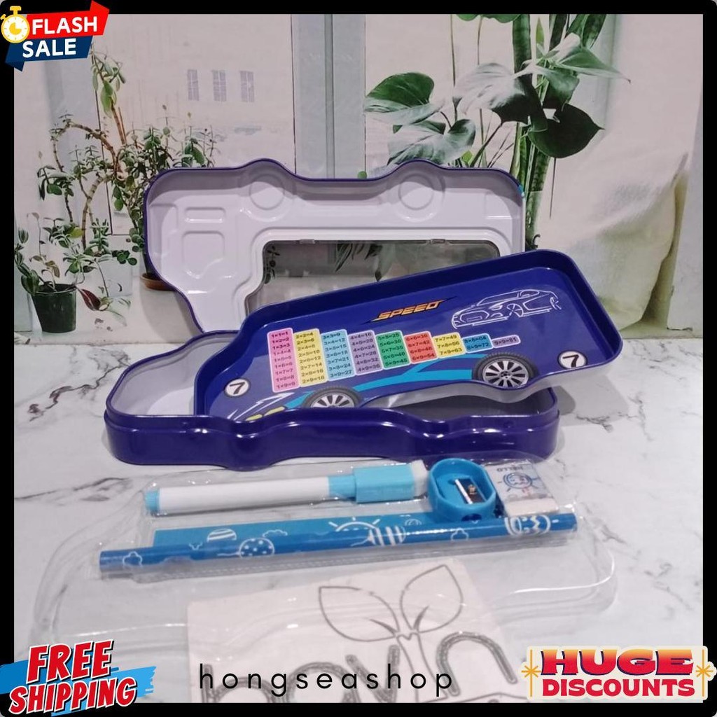 

Kotak Pensil Bahan Kaleng Model Truk Besar Pencil Case Tempat Pensil Diskon