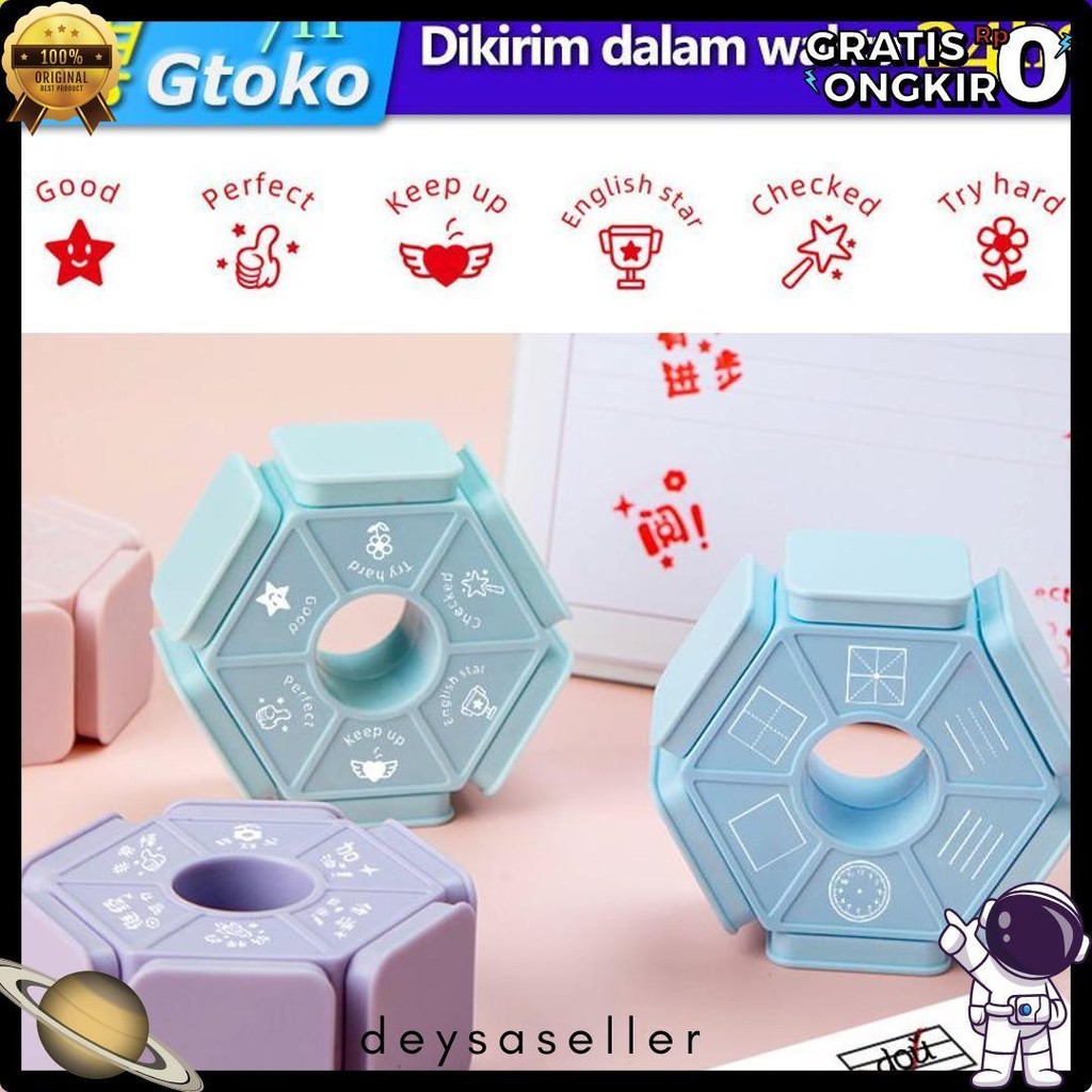 

Stempel Guru Penilaian Bahasa Inggris Teacher Stamp Rewards Sd Tk Anak 6 In 1 Diskon Setengah Harga
