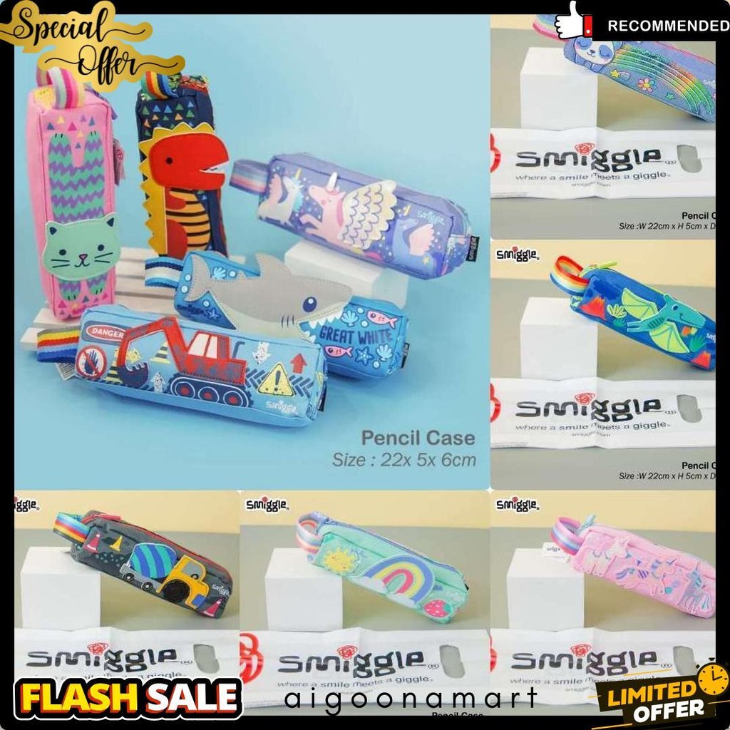 

Pencil Case Kotak Pensil Smiggle 1 Zipper Karakter Terlaris! Produk Ini Banyak Dicari