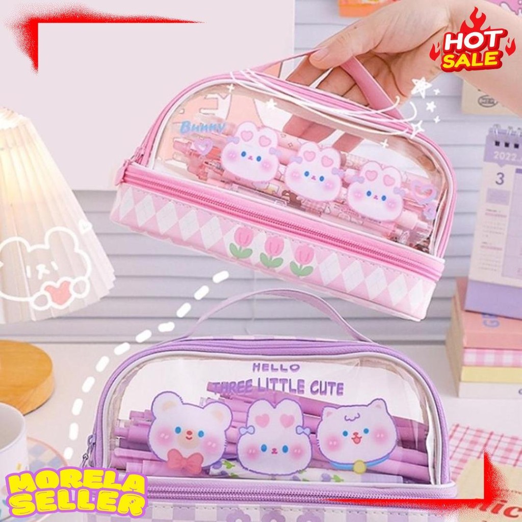 

Kartun Baru Kapasitas Pen Bag Storage Bag Untuk Mahasiswa Sma Junior Portable Cute Simple Stationery Box Terlaris! Produk Ini Banyak Dicari