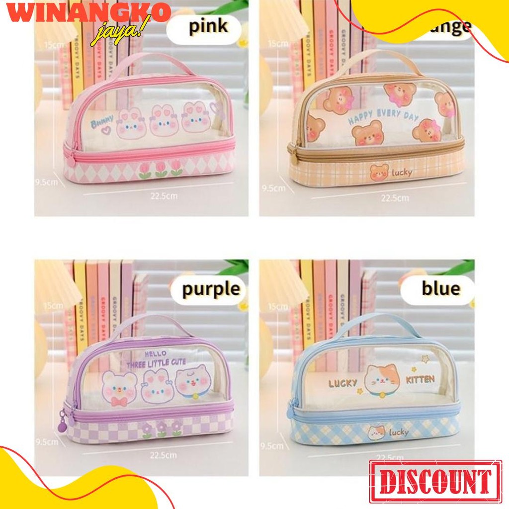 

Kartun Baru Kapasitas Pen Bag Storage Bag Untuk Mahasiswa Sma Junior Portable Cute Simple Stationery Box Terlengkap Dan Termurah