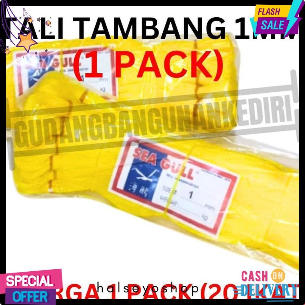 

[1 Pack] Tali Tambang 1Mm 1 Pack 20Pcs Ikat / Tali Tampar 1Mm / Tampar Plastik Buat Pasang Keramik / Benang Pondasi Rumah Seagull Sea Gull 20 Ikat 1 Pack 1Pack Terlengkap Dan Termurah