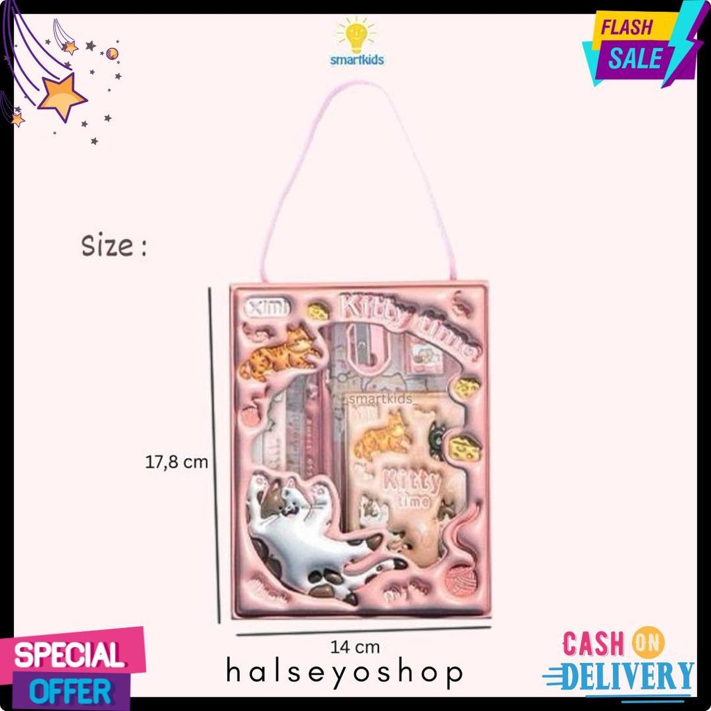 

Alat Tulis Set Paket Komplit 7 In 1 / Stationery Complete Lengkap / Kotak Pensil Anak / Souvenir Hadiah Kado / Sekolah Karakter Kartun Lucu Animal Hewan / Perlengkapan Tulis / Tempat Pensil Terlengkap Dan Termurah