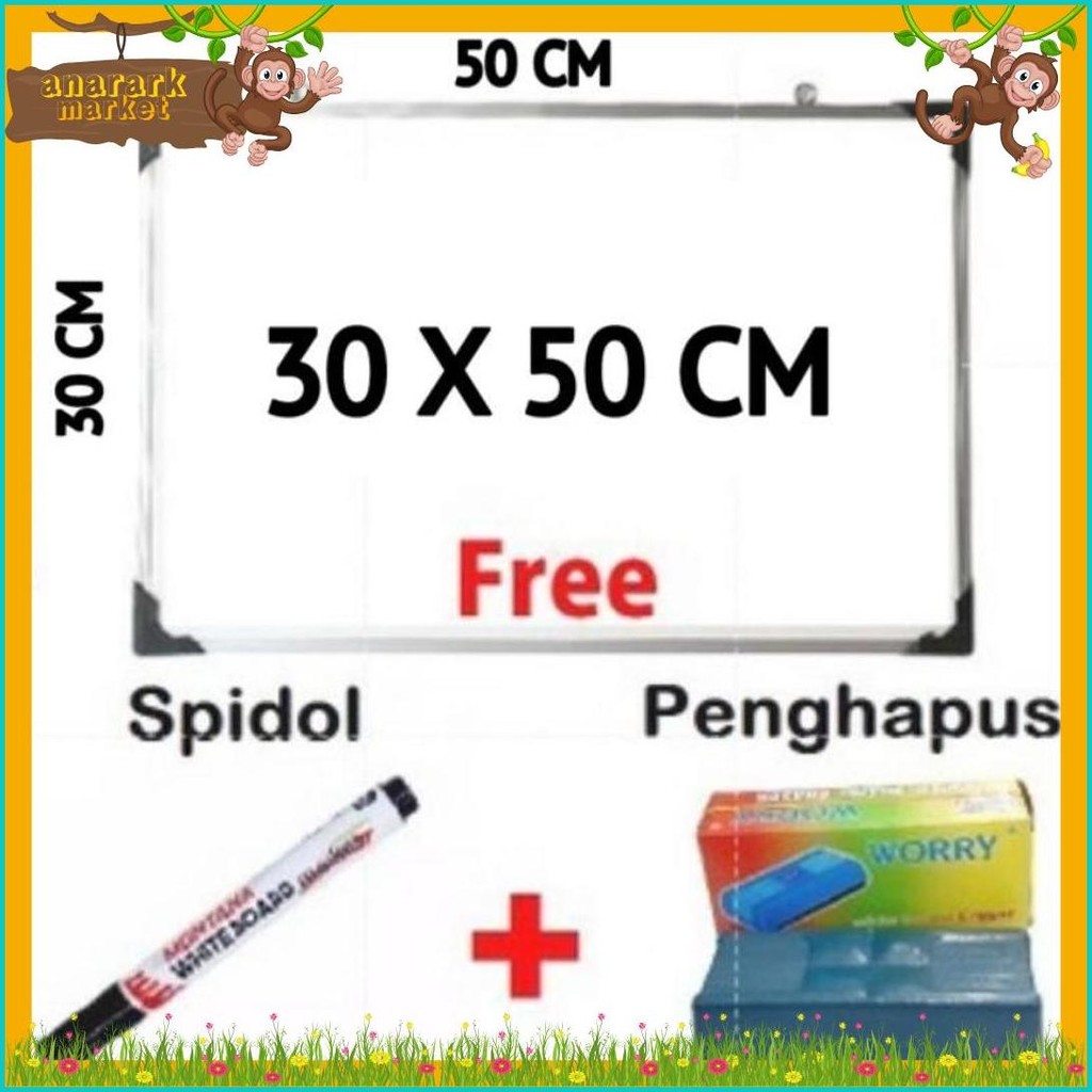 

Papan Tulis Whiteboard 40 X 60 Cm Gratis Spidol Dan Penghapus List Alumunium Terlaris Diskon