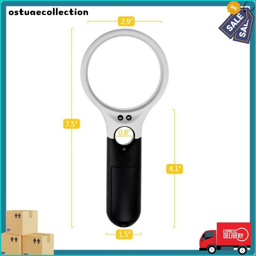 

2 In1 Lampu Kaca Pembesar Led Membaca Magnifying Glass Dengan Lampu Flash Sale! Diskon Hingga 70%
