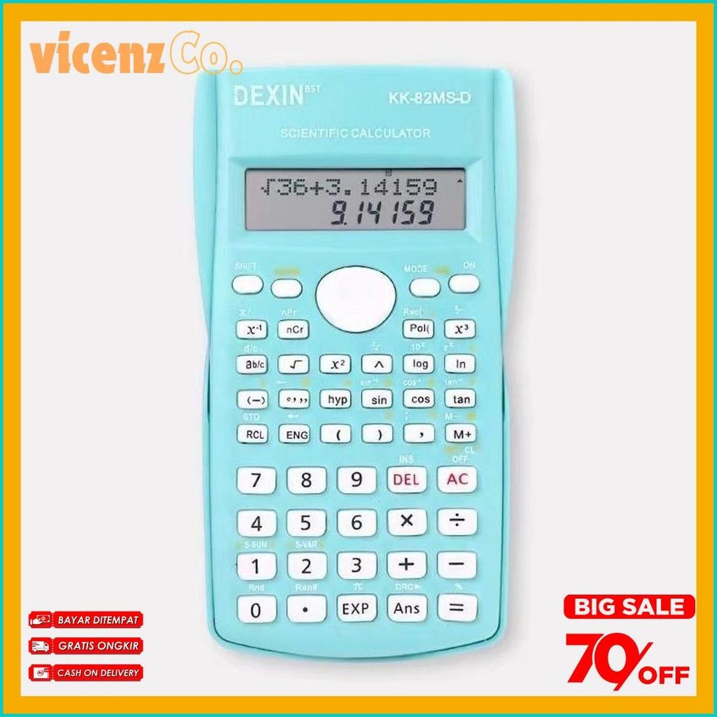 

Kalkulator Ilmiah Scientific Dexin Kk-82Ms Diskon