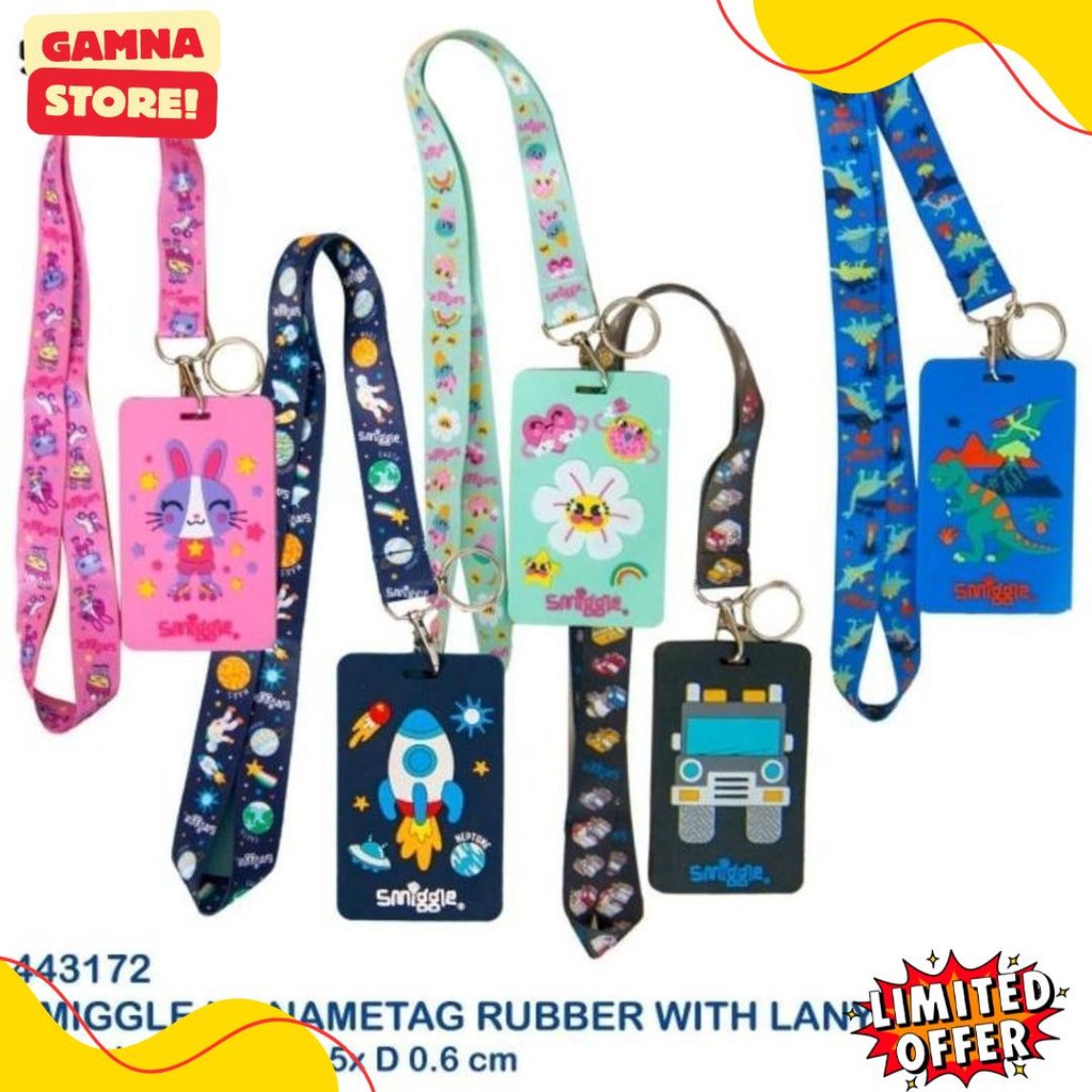 

Smiggle Bag Tag Card Holder Dengan Tali Lanyard Diskon