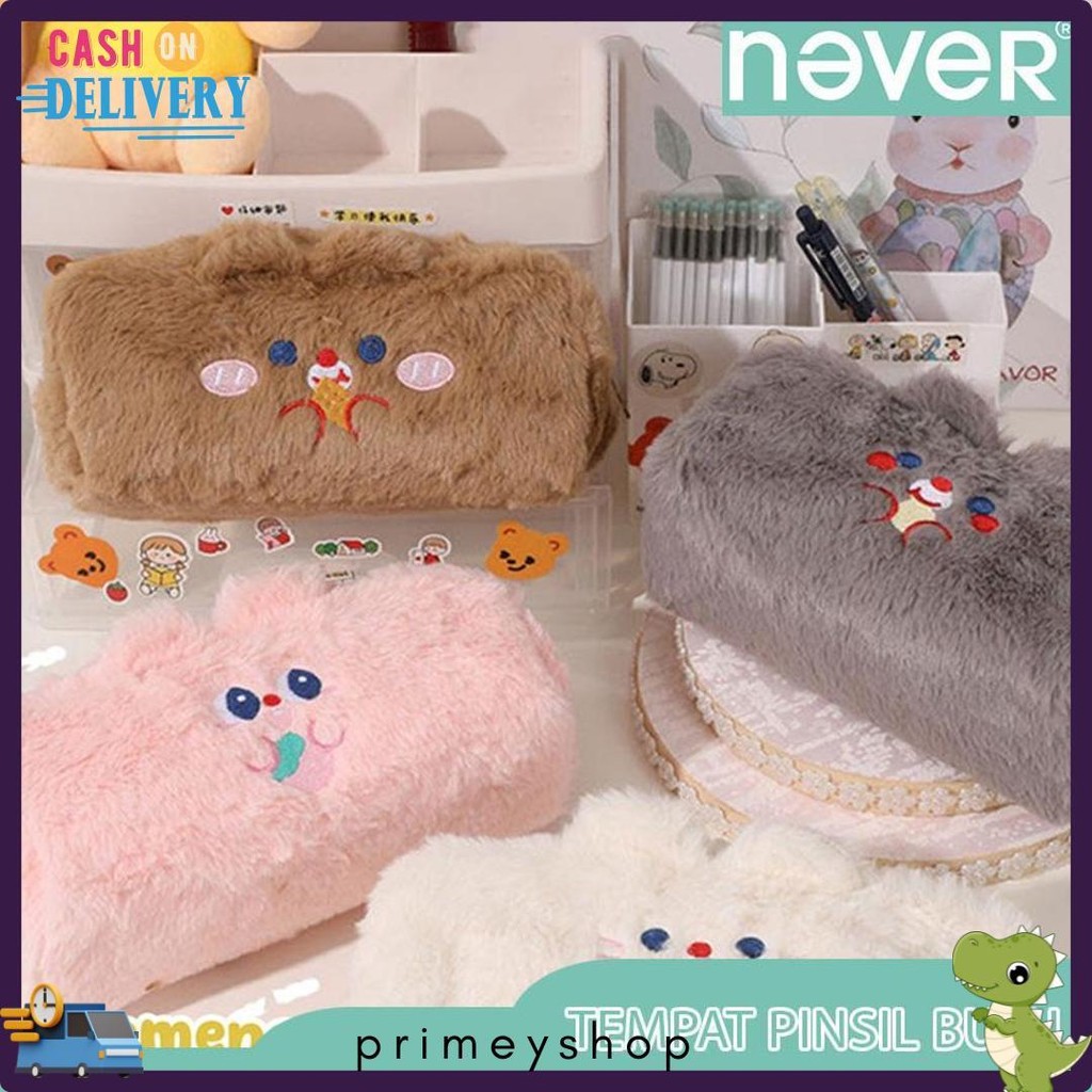 

Never Official- Tempat Pensil Bulu Soft Cute/ Tas Pensil Kosmetik/ Pouch Makeup Kecil Diskon