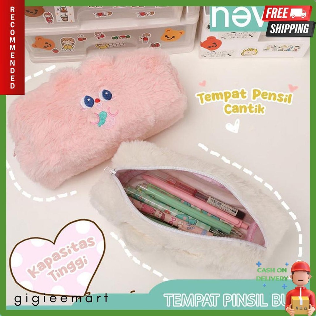 

Never Official- Tempat Pensil Bulu Soft Cute/ Tas Pensil Kosmetik/ Pouch Makeup Kecil Terlengkap Dan Termurah