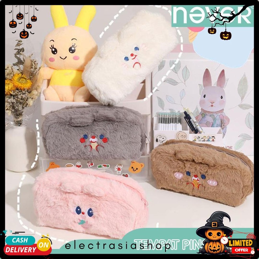 

Never Official- Tempat Pensil Bulu Soft Cute/ Tas Pensil Kosmetik/ Pouch Makeup Kecil Terlengkap Dan Termurah