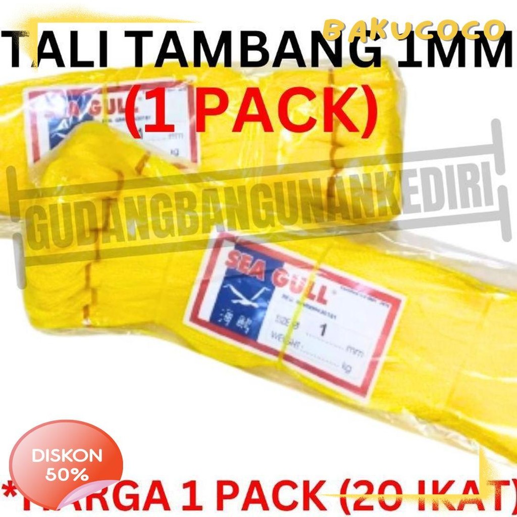 

[1 Pack] Tali Tambang 1Mm 1 Pack 20Pcs Ikat / Tali Tampar 1Mm / Tampar Plastik Buat Pasang Keramik / Benang Pondasi Rumah Seagull Sea Gull 20 Ikat 1 Pack 1Pack Flash Sale! Diskon Hingga 70%