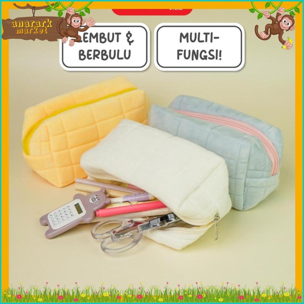 

Flashee Kotak Pensil Aesthetic Korea Bulu Lucu Cloudy Pencil Bag Large Tempat Pensil Sekolah Flashee Muji Style Muat Banyak Kapasitas Besar Multifungsi Diskon