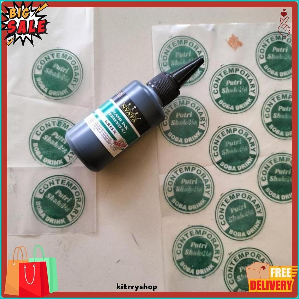 

Tinta Permanent Untuk Stempel Flash Otomatis, Media Plastik ,Isi 100 Ml Diskon