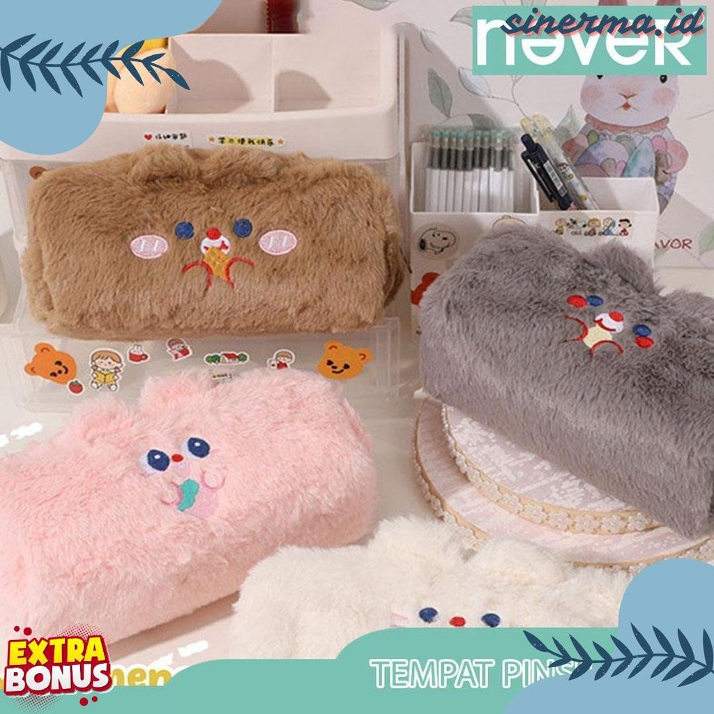 

Never Official- Tempat Pensil Bulu Soft Cute/ Tas Pensil Kosmetik/ Pouch Makeup Kecil Diskon