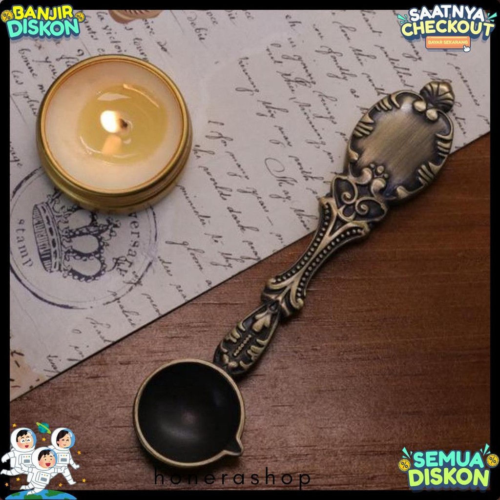

Sendok Wax Seal Vintage Retro Spoon | Vintage Hard Bronze Spoon / Sendok Hias Peleleh Seal Wax Terlaris! Produk Ini Banyak Dicari