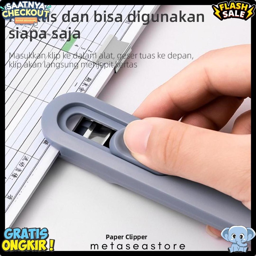 

Nusign Fastener / Binder Clip / Penjepit Kertas Otomatis Gratis 8 Buah Clip Ns085 Diskon