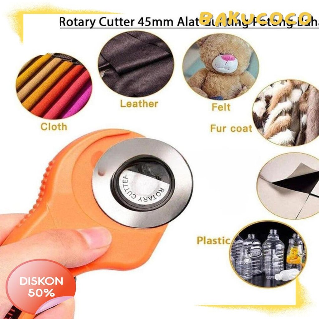 

Rotary Cutter 45Mm / Refill Cutter/ Alat Gunting Potong Bahan Kain Alat Potong Diskon Setengah Harga