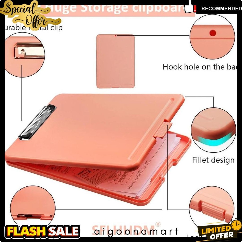 

Clipboard + Storage Alas Papan Ujian / Papan Jalan 2In1 / Clipboard 2 In 1 / Clip Board A4 Terlengkap Dan Termurah