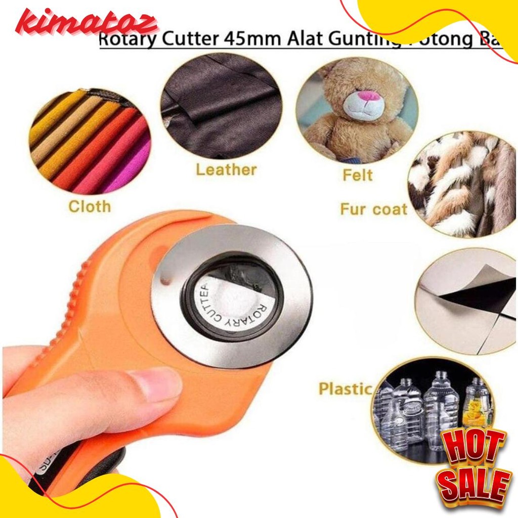 

Rotary Cutter 45Mm / Refill Cutter/ Alat Gunting Potong Bahan Kain Alat Potong Diskon Setengah Harga