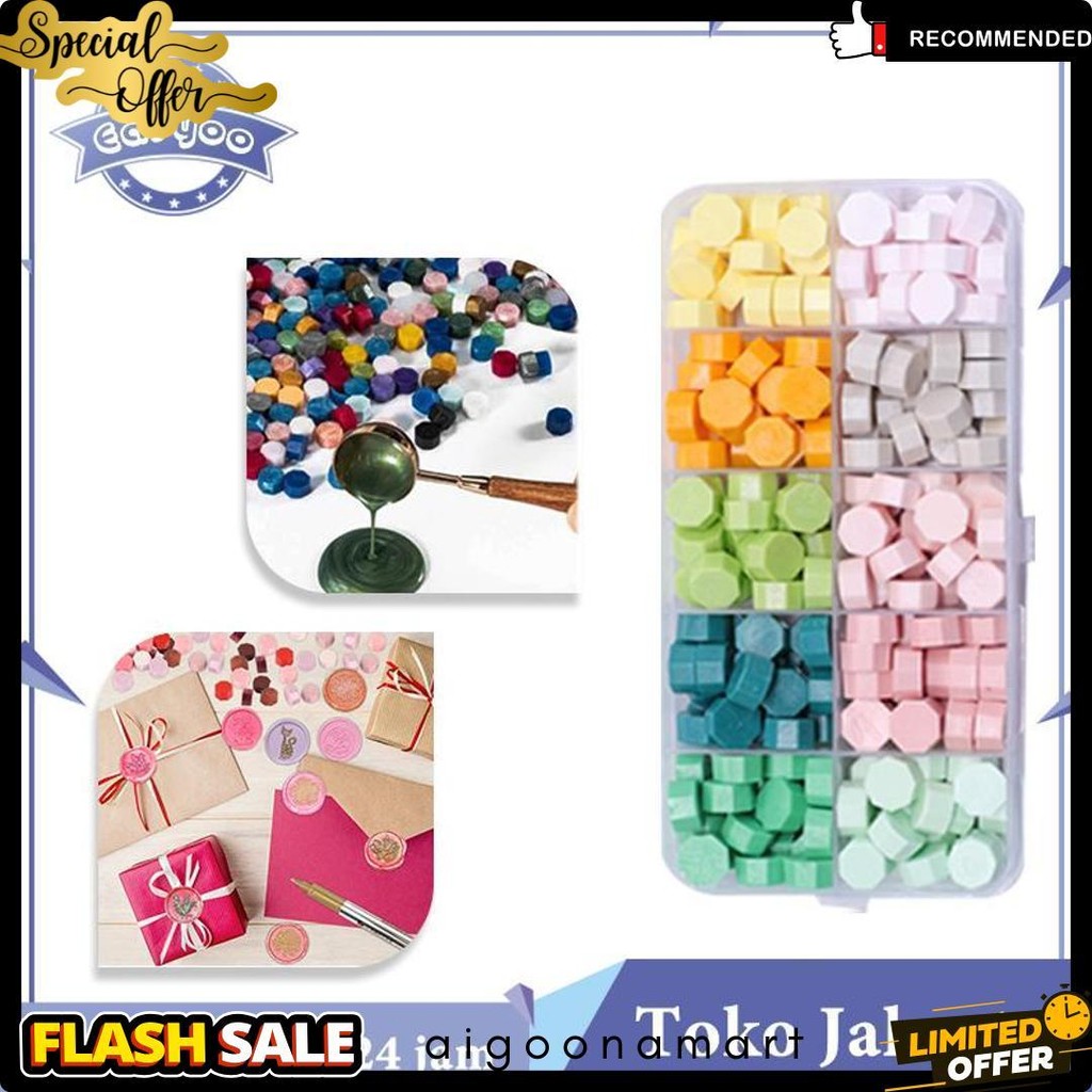 

Isi 200 Octagon Wax Particles Diy Lilin Wax Partikel 10 Color Diy Stempel Wax Terlengkap Dan Termurah