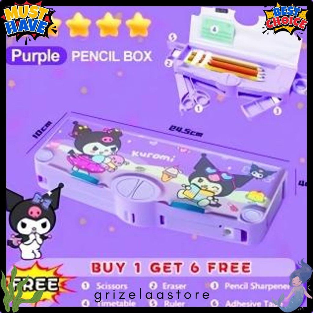 

Tempat Pensil Multifungsi Motif Unicorn / Dinosaurus / Astronot Untuk Anak Tk/Kotak Pensil Pola Kartun Lapisan Ganda Tunggal Dengan Rautan Kapasitas Terlengkap Dan Termurah